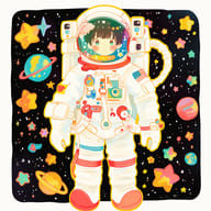 an example of an Orange style image generated in MidJourney using the prompt with the --sref 1334227963, ranked 10th among the user favorites on this website.