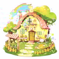 an example of an Orange style image generated in MidJourney using the prompt with the --sref 1334227963, ranked 10th among the user favorites on this website.