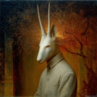 an example of an Oil painting style image generated in MidJourney using the prompt with the --sref 1368292275, ranked 10th among the user favorites on this website.