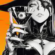an example of an Dark fantasy style image generated in MidJourney using the prompt with the --sref 1414864403, ranked 29th among the user favorites on this website.