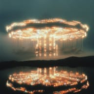 an example of an Surrealistic style image generated in MidJourney using the prompt with the --sref 1430290407, ranked 12th among the user favorites on this website.