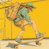 an example of an Yellow style image generated in MidJourney using the prompt with the --sref 1521862220, ranked 19th among the user favorites on this website.