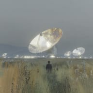 an example of an Surrealistic style image generated in MidJourney using the prompt with the --sref 1559860301, ranked 15th among the user favorites on this website.