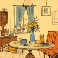 an example of an image generated in MidJourney using the prompt with the --sref 160004952, ranked 13th among the user favorites on this website.