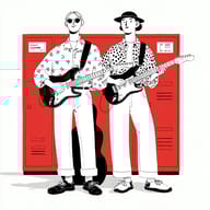 an example of an image generated in MidJourney using the prompt with the --sref 1600858132, ranked 5th among the user favorites on this website.
