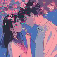 an example of an Anime style image generated in MidJourney using the prompt with the --sref 1625473675, ranked 17th among the user favorites on this website.