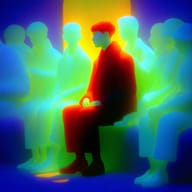 an example of an Gradient style image generated in MidJourney using the prompt with the --sref 1627681988, ranked 26th among the user favorites on this website.