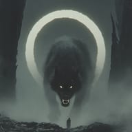 an example of an Dark fantasy style image generated in MidJourney using the prompt with the --sref 1648693186, ranked 24th among the user favorites on this website.