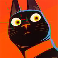 an example of an image generated in MidJourney using the prompt with the --sref 1787761795, ranked 7th among the user favorites on this website.