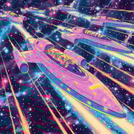 an example of an image generated in MidJourney using the prompt with the --sref 1791691478, ranked 20th among the user favorites on this website.