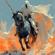 an example of an image generated in MidJourney using the prompt with the --sref 1890934837, ranked 13th among the user favorites on this website.