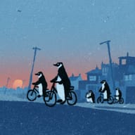 an example of an Children's book style image generated in MidJourney using the prompt with the --sref 189628536, ranked 13th among the user favorites on this website.