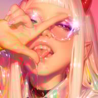 an example of an Pink style image generated in MidJourney using the prompt with the --sref 1977502005, ranked 18th among the user favorites on this website.