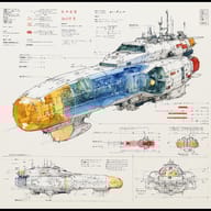 an example of an Manga art style image generated in MidJourney using the prompt with the --sref 2007748773, ranked 4th among the user favorites on this website.