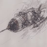 an example of an Line art style image generated in MidJourney using the prompt with the --sref 20240616, ranked 11th among the user favorites on this website.
