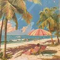 an example of an Blue style image generated in MidJourney using the prompt with the --sref 20240628, ranked 26th among the user favorites on this website.
