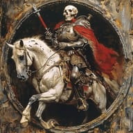 an example of an Oil painting style image generated in MidJourney using the prompt with the --sref 20240712, ranked 21th among the user favorites on this website.