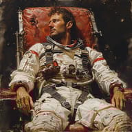 an example of an Oil painting style image generated in MidJourney using the prompt with the --sref 20240712, ranked 21th among the user favorites on this website.