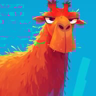 an example of an Red style image generated in MidJourney using the prompt with the --sref 2027984915, ranked 10th among the user favorites on this website.