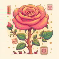 an example of an 2D style image generated in MidJourney using the prompt with the --sref 2058215253, ranked 29th among the user favorites on this website.
