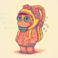 an example of an 2D style image generated in MidJourney using the prompt with the --sref 2058215253, ranked 29th among the user favorites on this website.