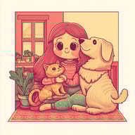 an example of an 2D style image generated in MidJourney using the prompt with the --sref 2058215253, ranked 29th among the user favorites on this website.