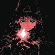 an example of an image generated in MidJourney using the prompt with the --sref 2085577252, ranked 15th among the user favorites on this website.