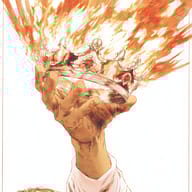 an example of an image generated in MidJourney using the prompt with the --sref 2127595661, ranked 12th among the user favorites on this website.