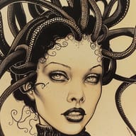 an example of an image generated in MidJourney using the prompt with the --sref 2169101484, ranked 2th among the user favorites on this website.
