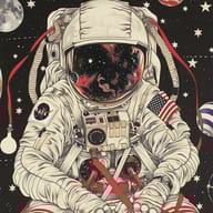 an example of an image generated in MidJourney using the prompt with the --sref 2178024008, ranked 13th among the user favorites on this website.