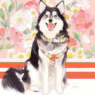 an example of an Vector style image generated in MidJourney using the prompt with the --sref 2229697188, ranked 19th among the user favorites on this website.