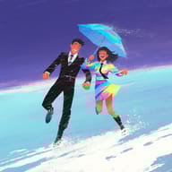 an example of an image generated in MidJourney using the prompt with the --sref 2251250237, ranked 13th among the user favorites on this website.
