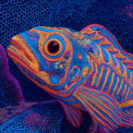 an example of an image generated in MidJourney using the prompt with the --sref 225871432, ranked 20th among the user favorites on this website.