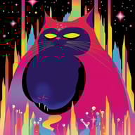 an example of an Flat vector style image generated in MidJourney using the prompt with the --sref 2314130631, ranked 7th among the user favorites on this website.
