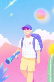 an example of an Flat vector style image generated in MidJourney using the prompt with the --sref 237531927 1105331874, ranked 19th among the user favorites on this website.