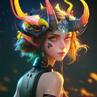 an example of an 2D style image generated in MidJourney using the prompt with the --sref 2398822095, ranked 30th among the user favorites on this website.