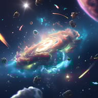 an example of an 2D style image generated in MidJourney using the prompt with the --sref 2398822095, ranked 30th among the user favorites on this website.