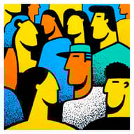 an example of an Yellow style image generated in MidJourney using the prompt with the --sref 2427121643, ranked 3th among the user favorites on this website.