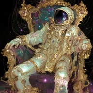 an example of an image generated in MidJourney using the prompt with the --sref 2451614491, ranked 10th among the user favorites on this website.
