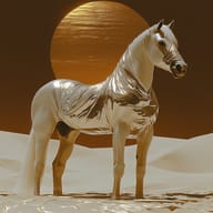 an example of an Golden style image generated in MidJourney using the prompt with the --sref 2466928478, ranked 18th among the user favorites on this website.