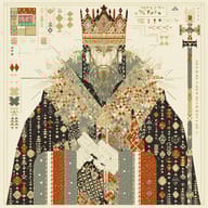 an example of an Vector style image generated in MidJourney using the prompt with the --sref 2521067776, ranked 26th among the user favorites on this website.