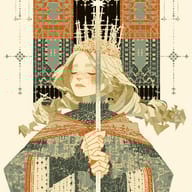 an example of an Vector style image generated in MidJourney using the prompt with the --sref 2521067776, ranked 26th among the user favorites on this website.