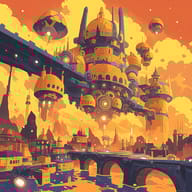 an example of an 2D style image generated in MidJourney using the prompt with the --sref 2793462164, ranked 22th among the user favorites on this website.
