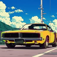 an example of an image generated in MidJourney using the prompt with the --sref 279610627, ranked 22th among the user favorites on this website.