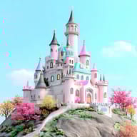 an example of an Pink style image generated in MidJourney using the prompt with the --sref 2817362976, ranked 19th among the user favorites on this website.