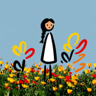an example of an White style image generated in MidJourney using the prompt with the --sref 2822436726, ranked 30th among the user favorites on this website.