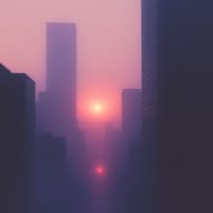 an example of an image generated in MidJourney using the prompt with the --sref 2844616446, ranked 17th among the user favorites on this website.
