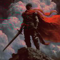 an example of an Illustration style image generated in MidJourney using the prompt with the --sref 2940727885, ranked 7th among the user favorites on this website.