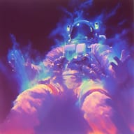 an example of an Purple style image generated in MidJourney using the prompt with the --sref 2954310459, ranked 12th among the user favorites on this website.
