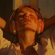 an example of an Orange style image generated in MidJourney using the prompt with the --sref 295570448, ranked 9th among the user favorites on this website.